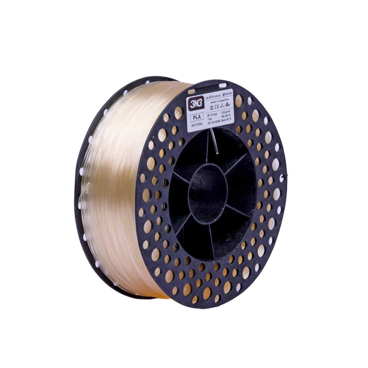 Foto de Filamento PLA – Natural – 3N3 – 1.75mm – 1kg