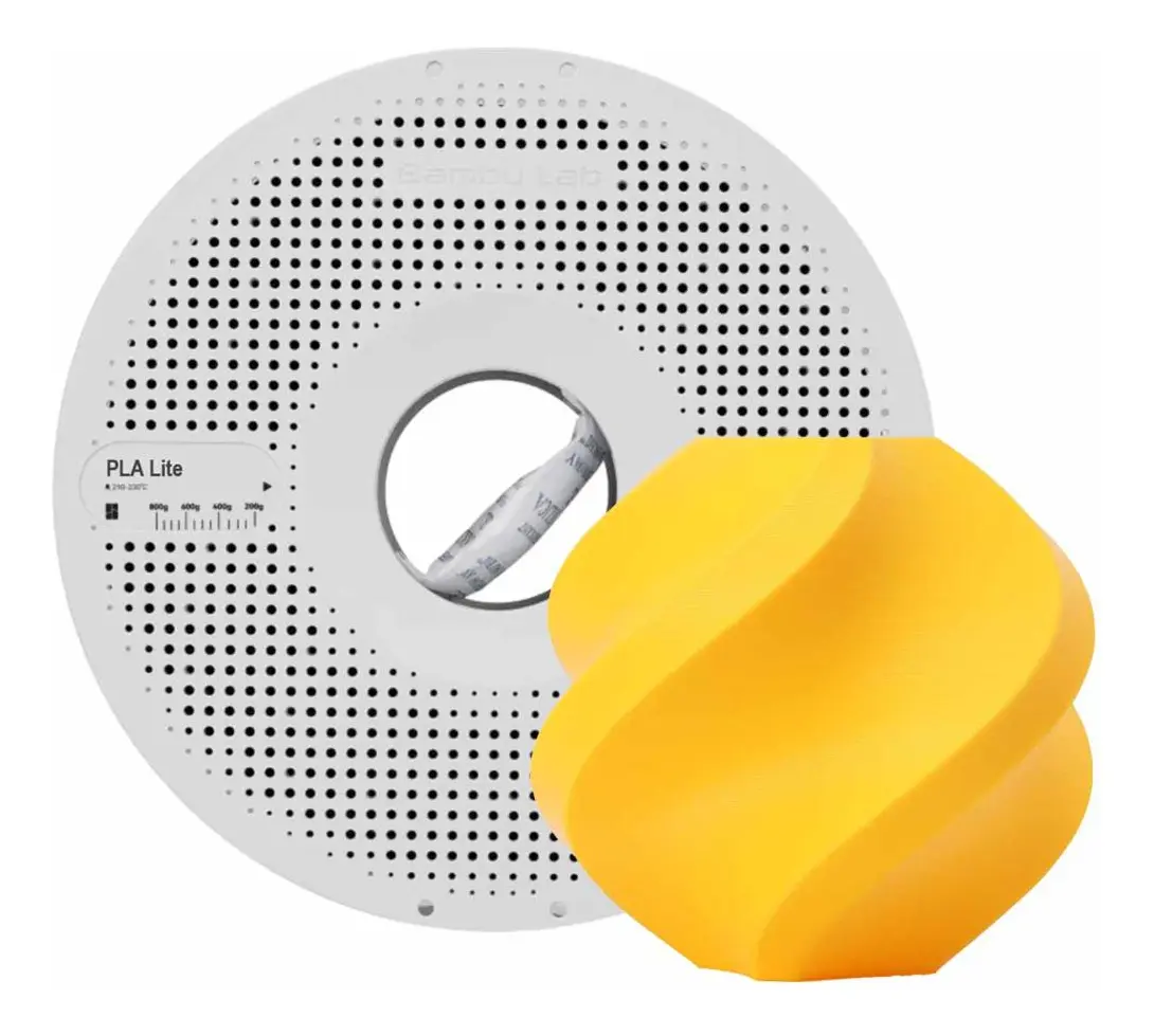 Foto de Filamento - PLA Lite - Amarelo Girassol - 1.75mm – 1kg – Bambu Lab