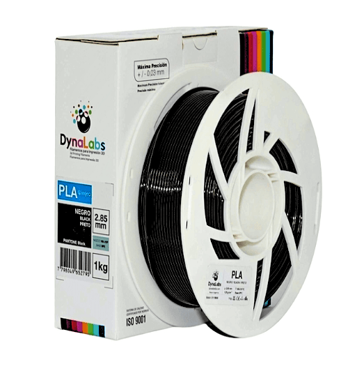Foto de Filamento PLA - Dynalabs - 2.85mm - 1kg - Preto