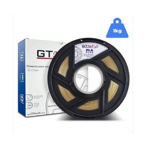 Foto de Filamento PLA Dourado Escuro Premium GTMax 1kg