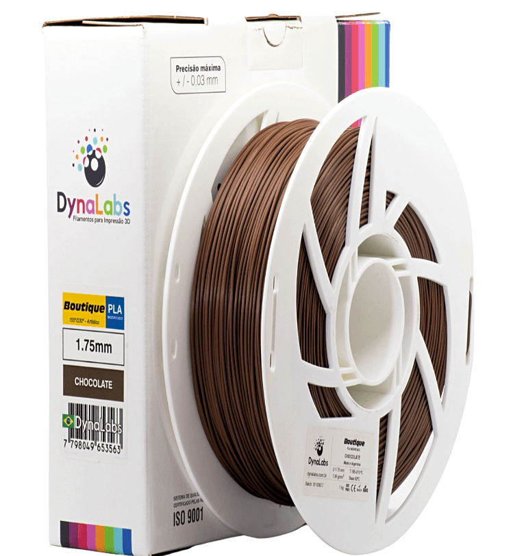 Foto de Filamento PLA Boutique - Chocolate - Dynalabs - 1.75mm - 1kg