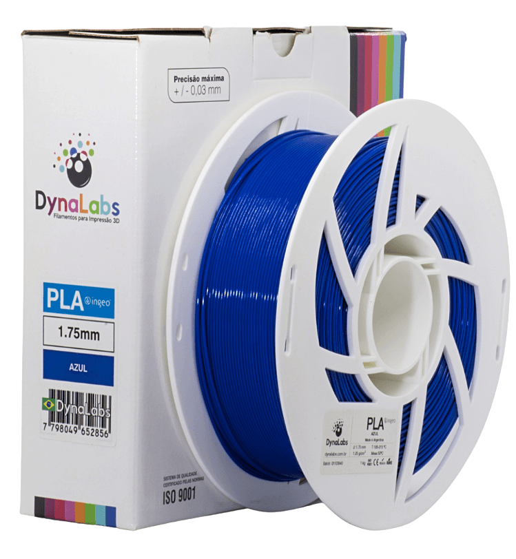 Foto de Filamento PLA Ingeo - Azul - Dynalabs - 1.75mm - 1kg