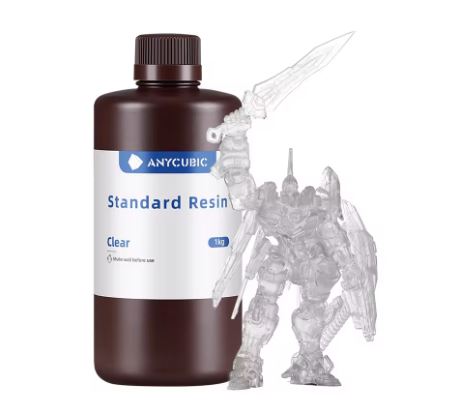 Foto de Resina para impressão 3D – Standard – Clear – 1kg – Anycubic