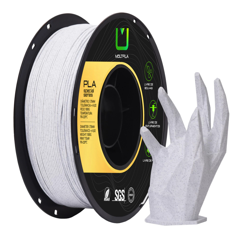 Foto de Filamento – PLA – Marmorizado – Multfila – 1kg