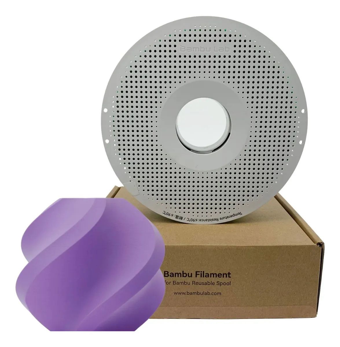 Foto de Filamento – PLA Matte – Roxo – 1.75mm – Bambu Lab