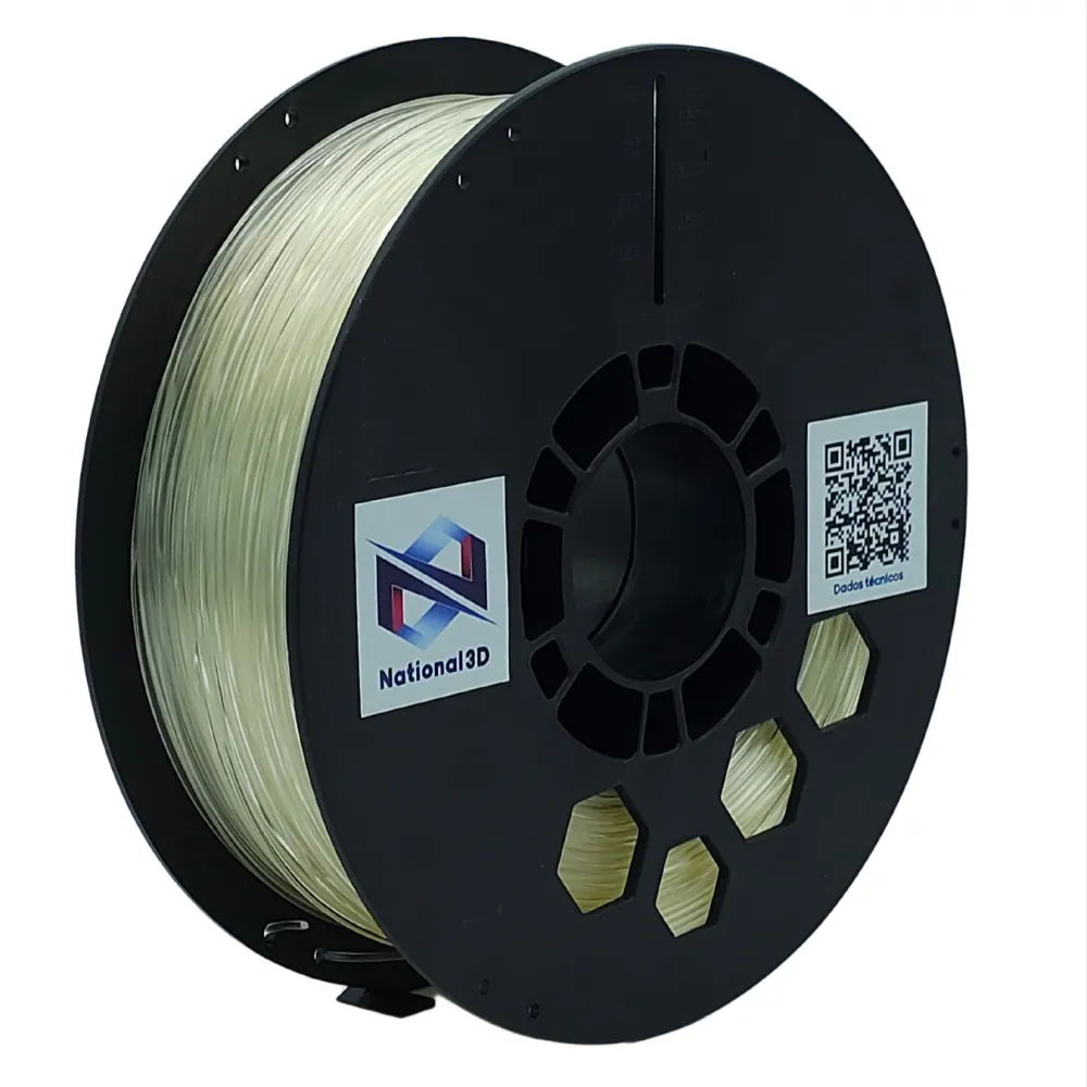 Foto de Filamento – PETG – Natural – National 3D – 1.75mm – 1kg