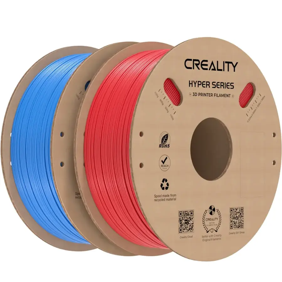 Foto de Filamento – Hyper – PLA – Azul+Vermelho – 2un – 1.75mm – Creality