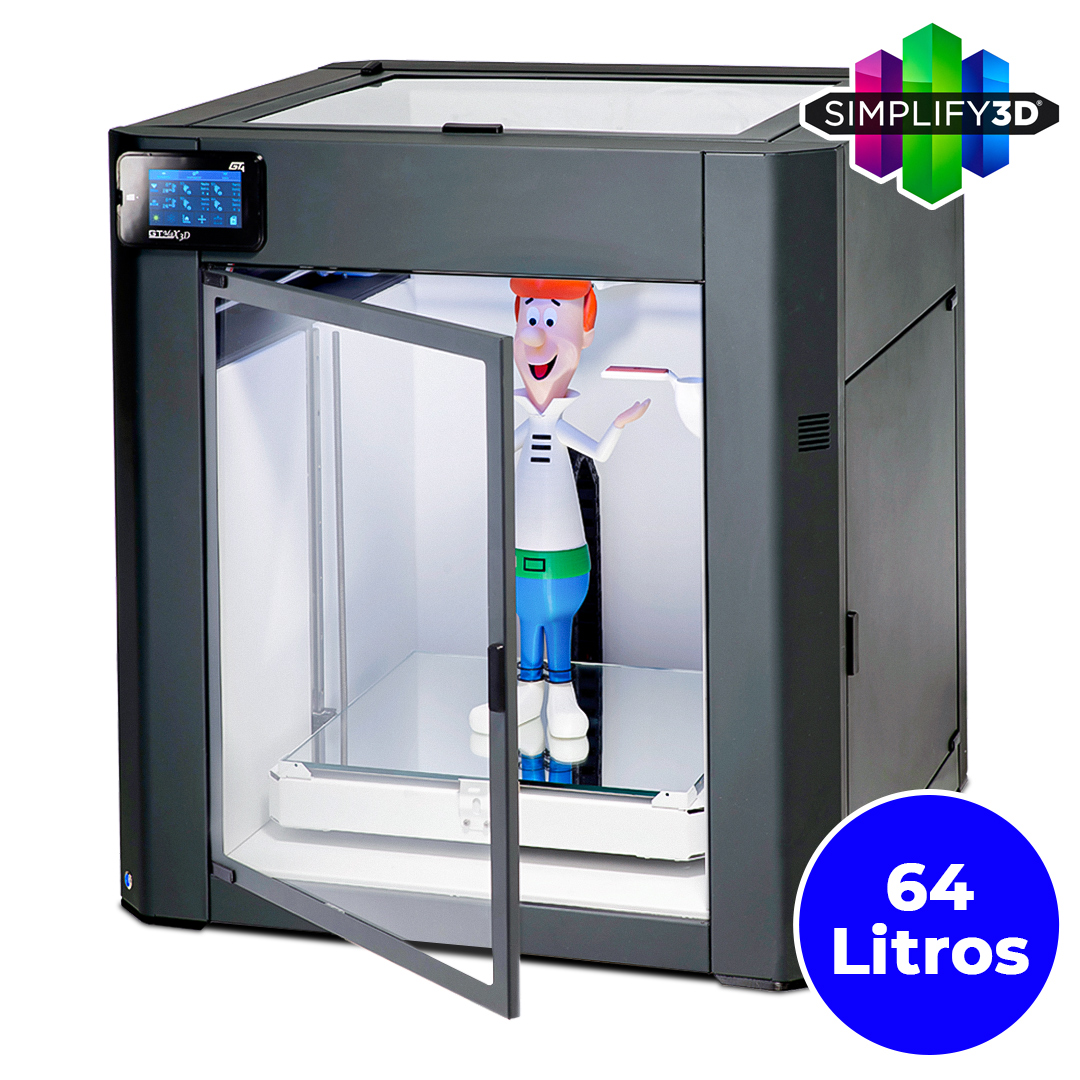Foto de Impressora 3D – Pro Core GT4 220v – GTMax 3D + Treinamento Ao Vivo Grátis