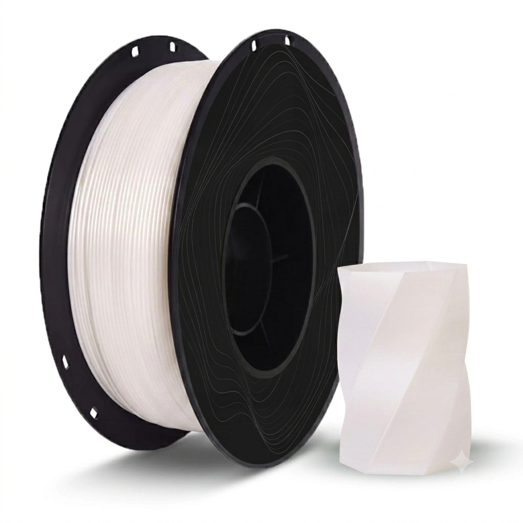 Foto de Filamento – Petg – Branco Perolado – Multfila – 1kg