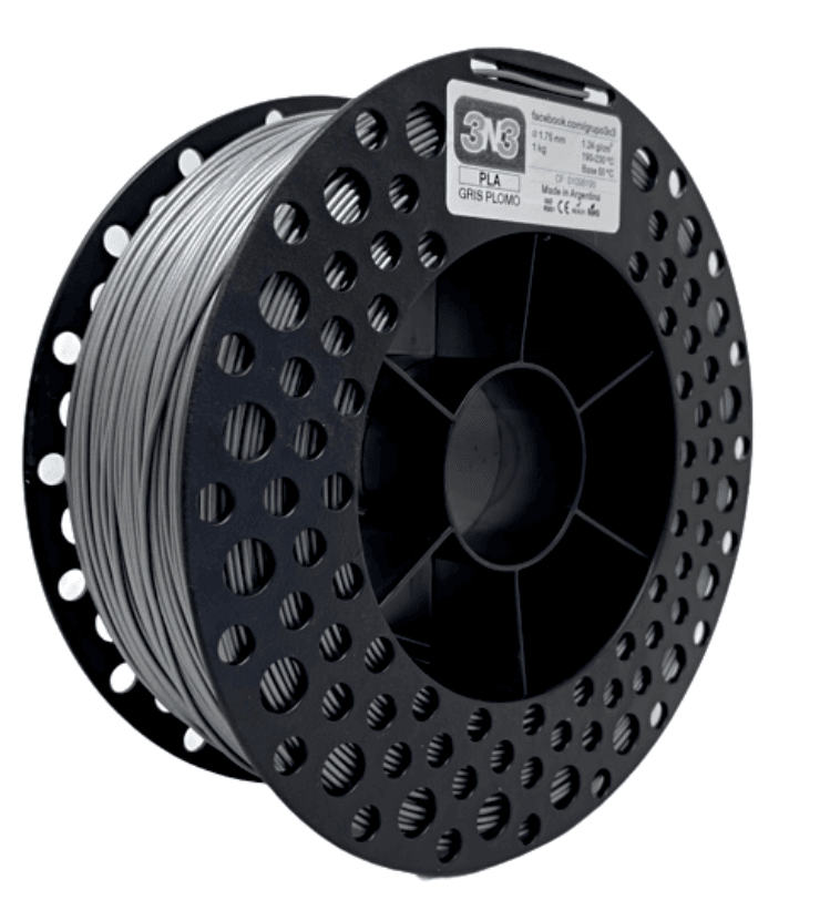 Foto de Filamento PLA – Cinza Claro – 3N3 – 1.75mm – 1kg