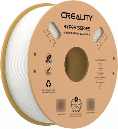 Foto de Filamento - Hyper - PLA - Branco - 1.75mm - Creality