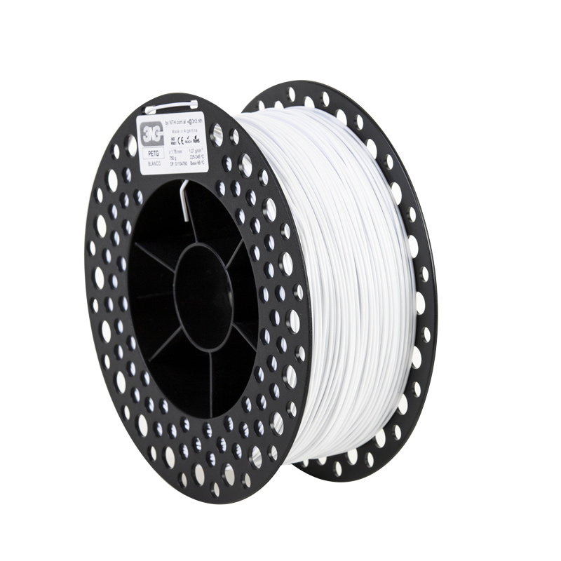 Foto de Filamento PETG – Branco – 3N3 – 1.75mm – 1Kg