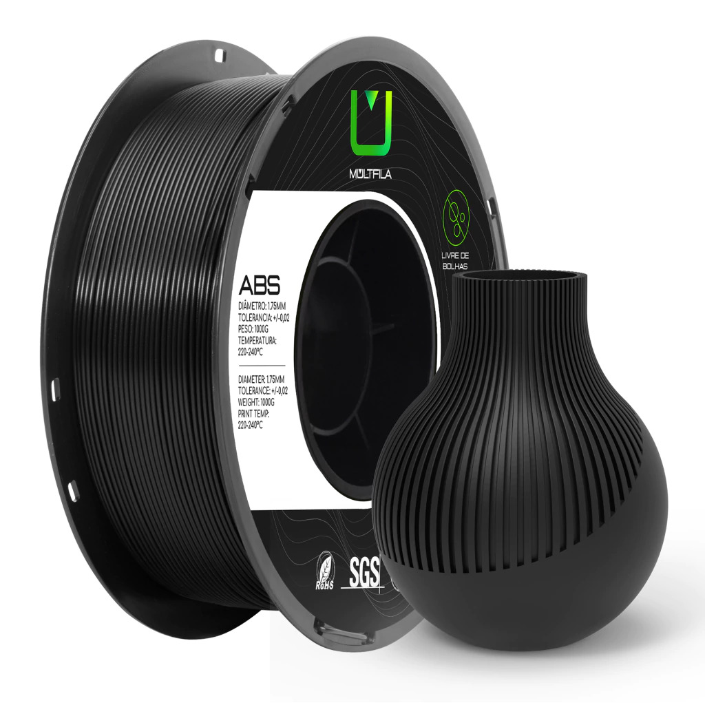 Foto de Filamento – ABS – Preto – Multfila – 1kg