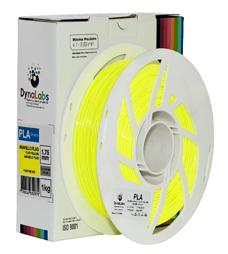 Foto de Filamento PLA Ingeo – Amarelo – Dynalabs – 1.75mm – 1kg