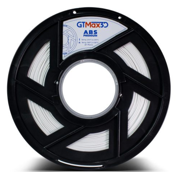 Foto de Filamento ABS – Branco  – Premium – GTMax 3D – 1KG