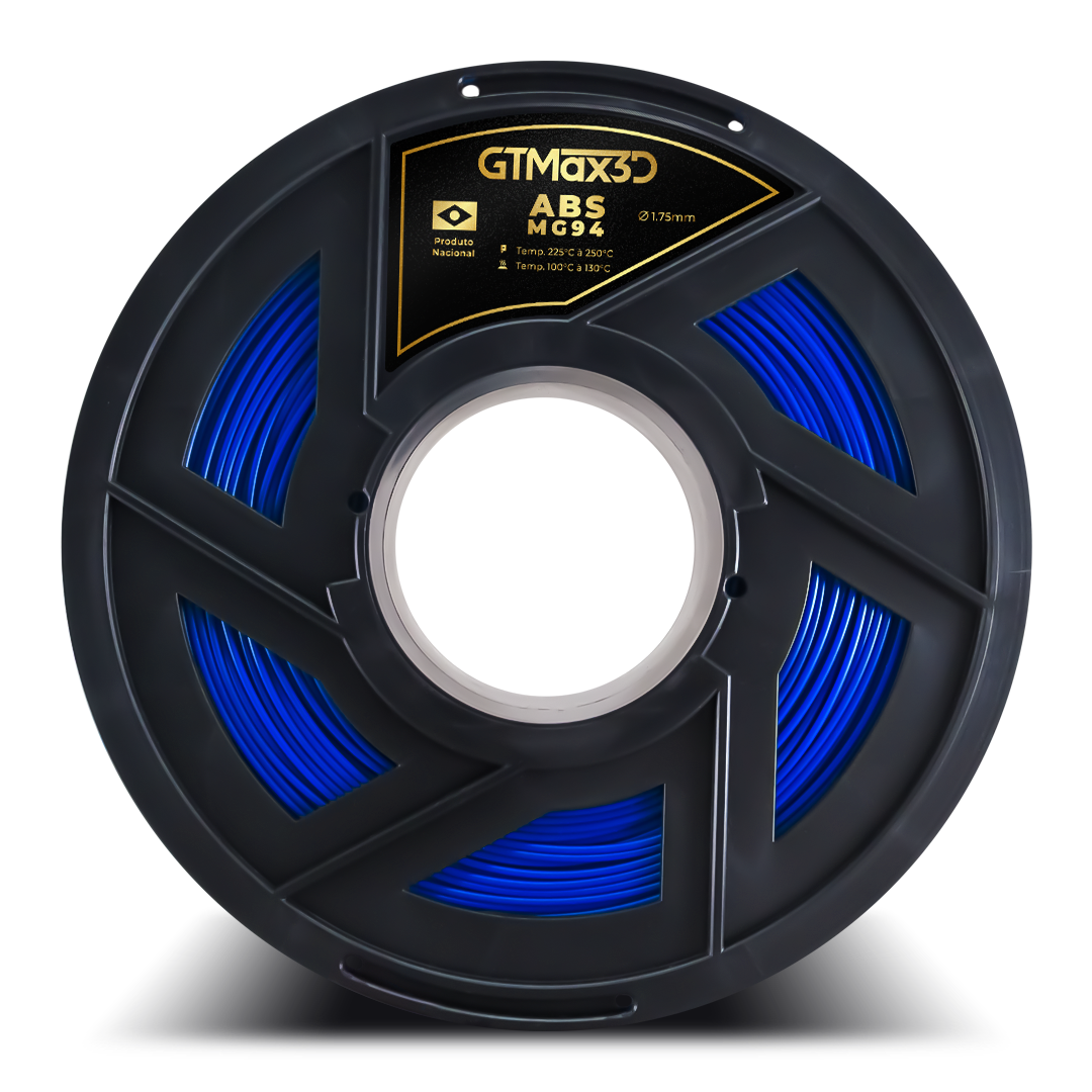 Foto de Filamento ABS – Azul Escuro – Premium MG94 – GTMax 3D – 1KG