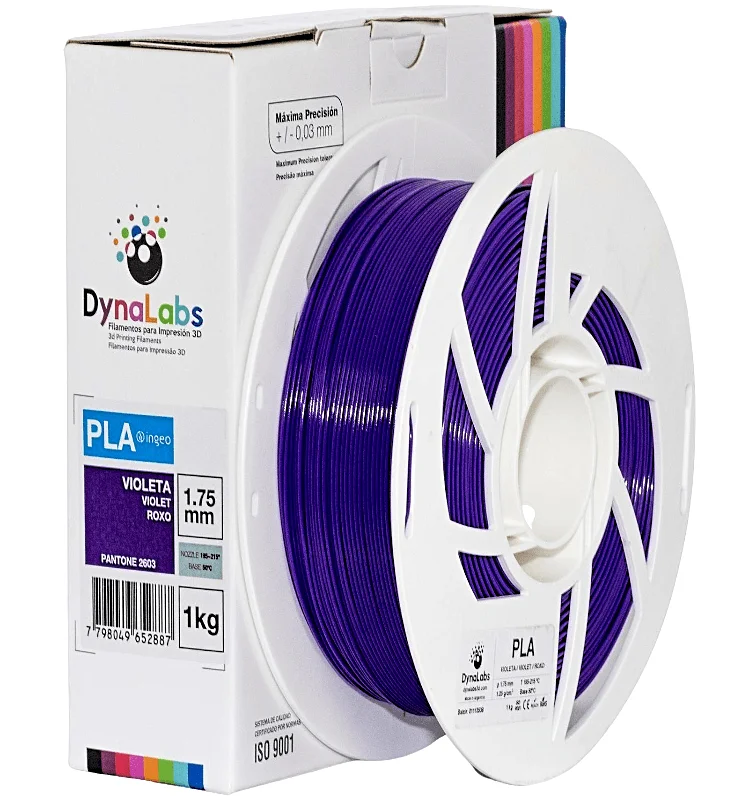 Foto de Filamento PLA Ingeo – Roxo – Dynalabs – 1.75mm – 1kg