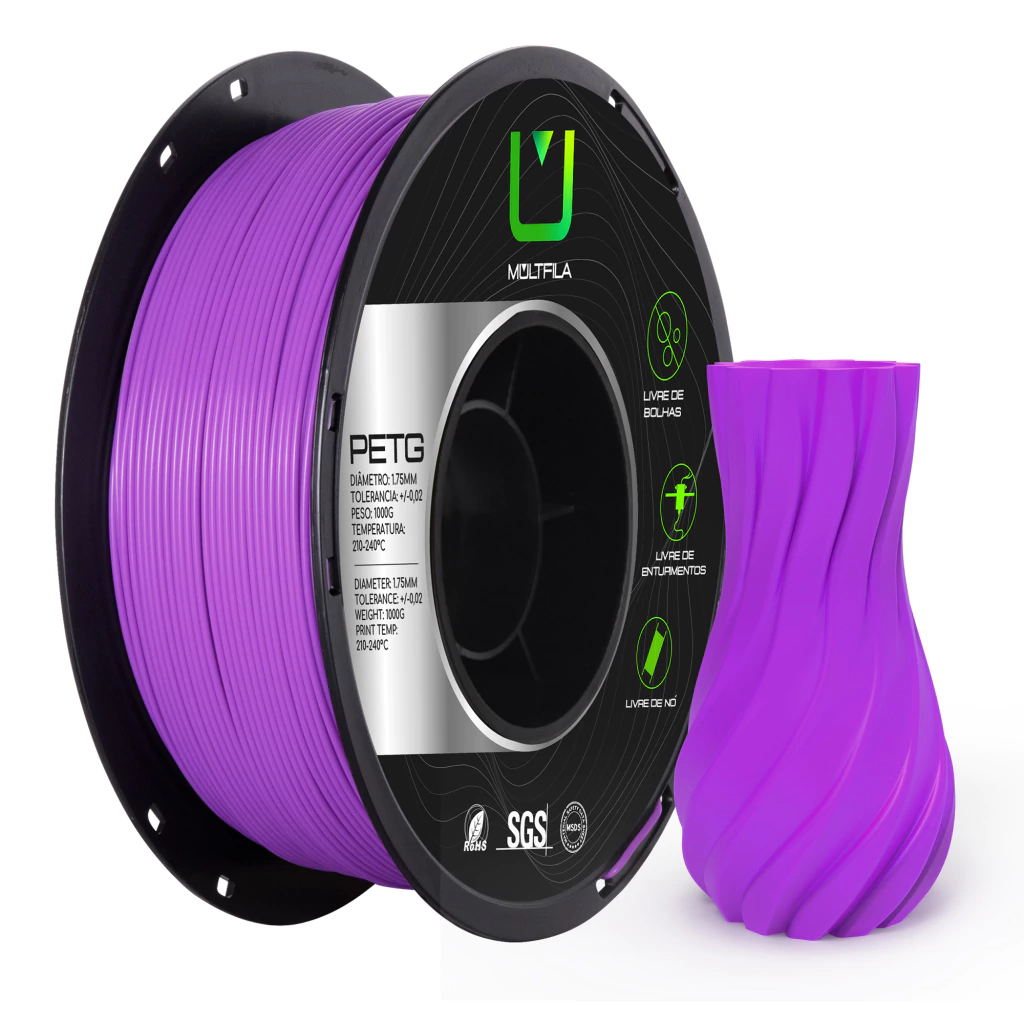 Foto de Filamento – Petg – Roxo – Multfila – 1kg