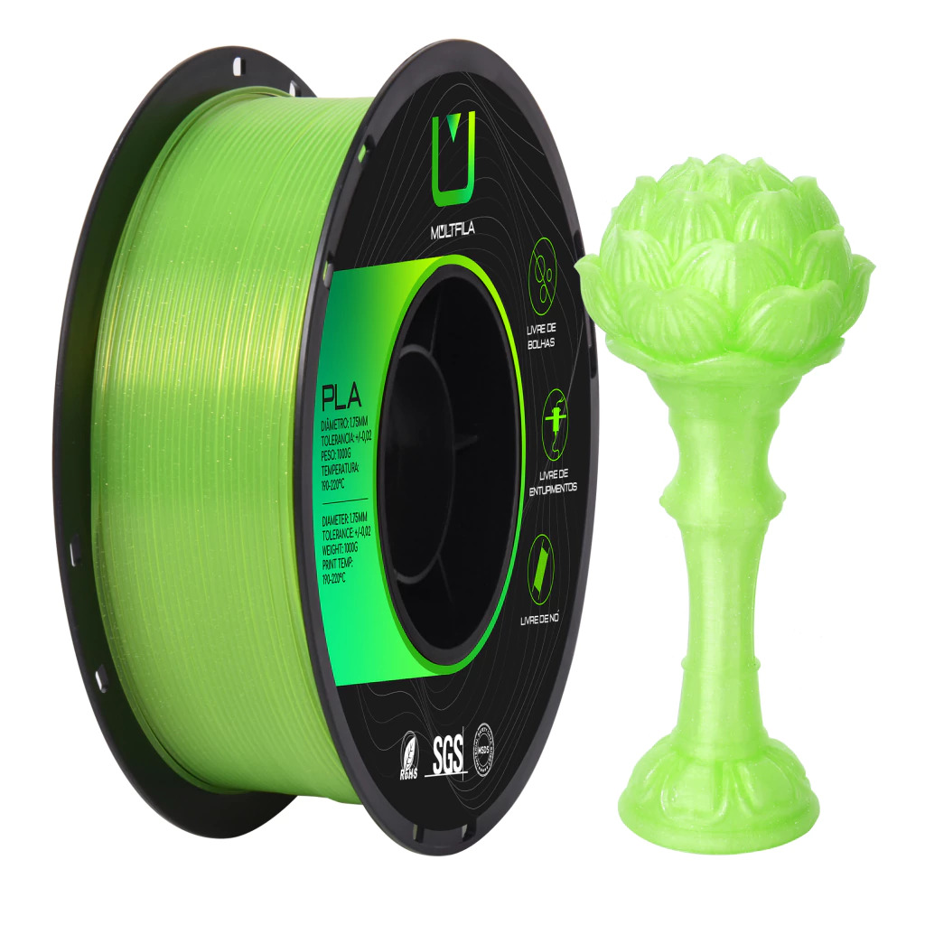 Foto de Filamento – PLA – Verde Limão – Multfila – 1kg