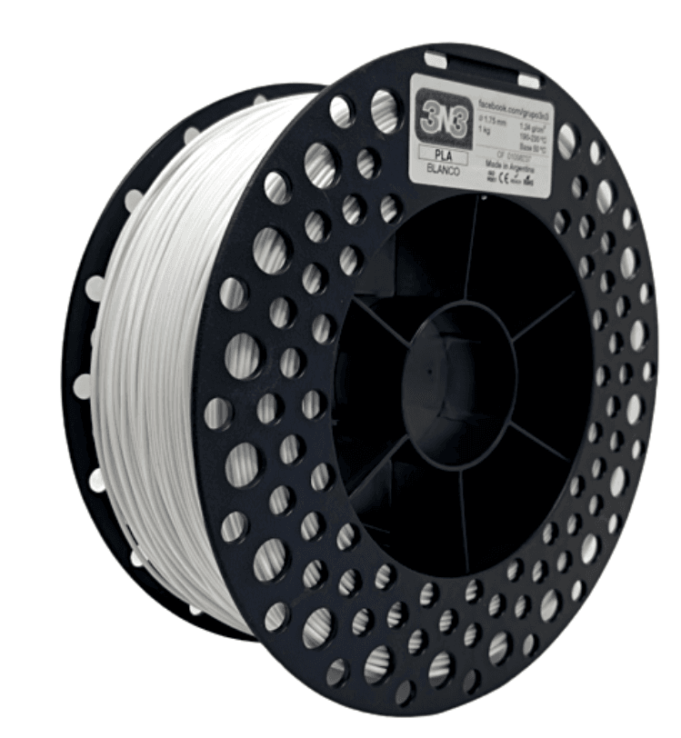 Foto de Filamento PLA – Branco – 3N3 – 1.75mm – 1kg
