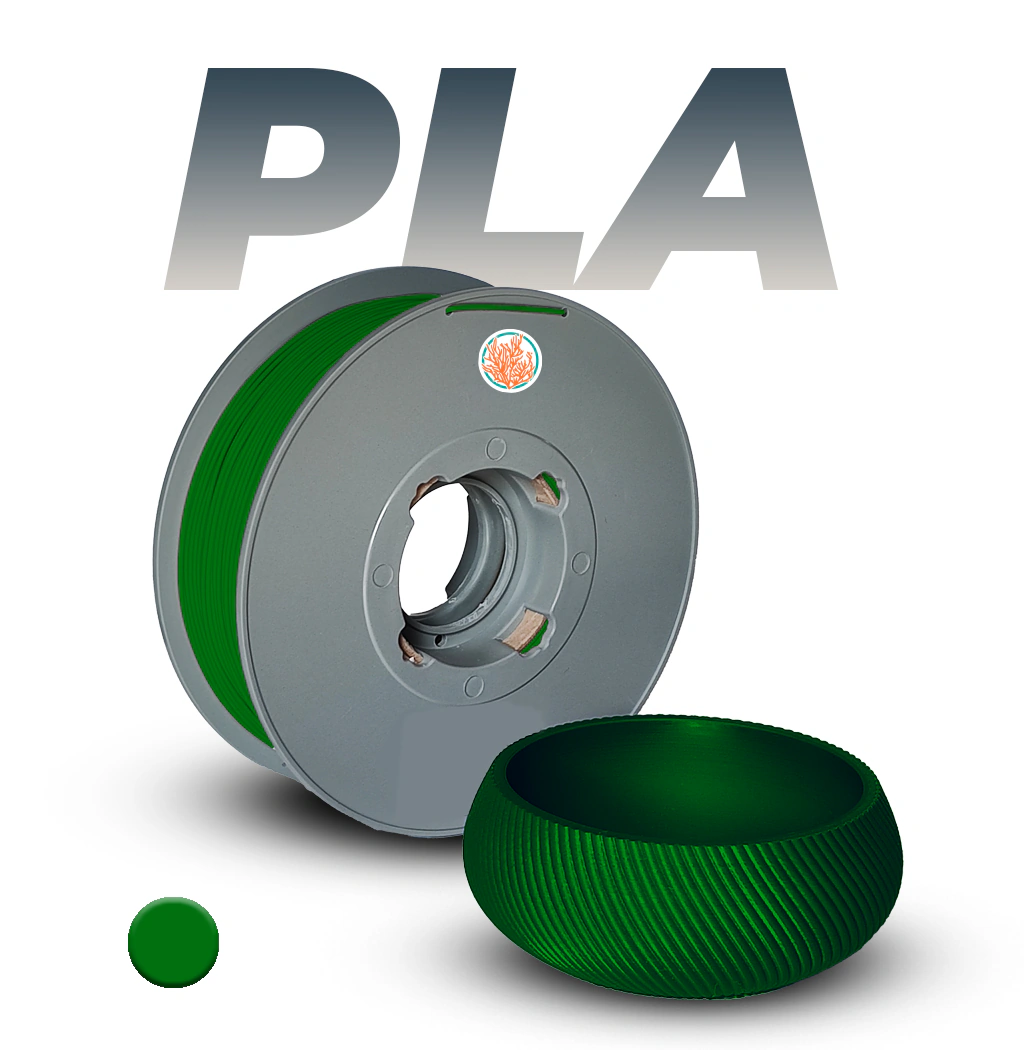 Foto de Filamento – PLA – Verde Escuro – Flexy Green