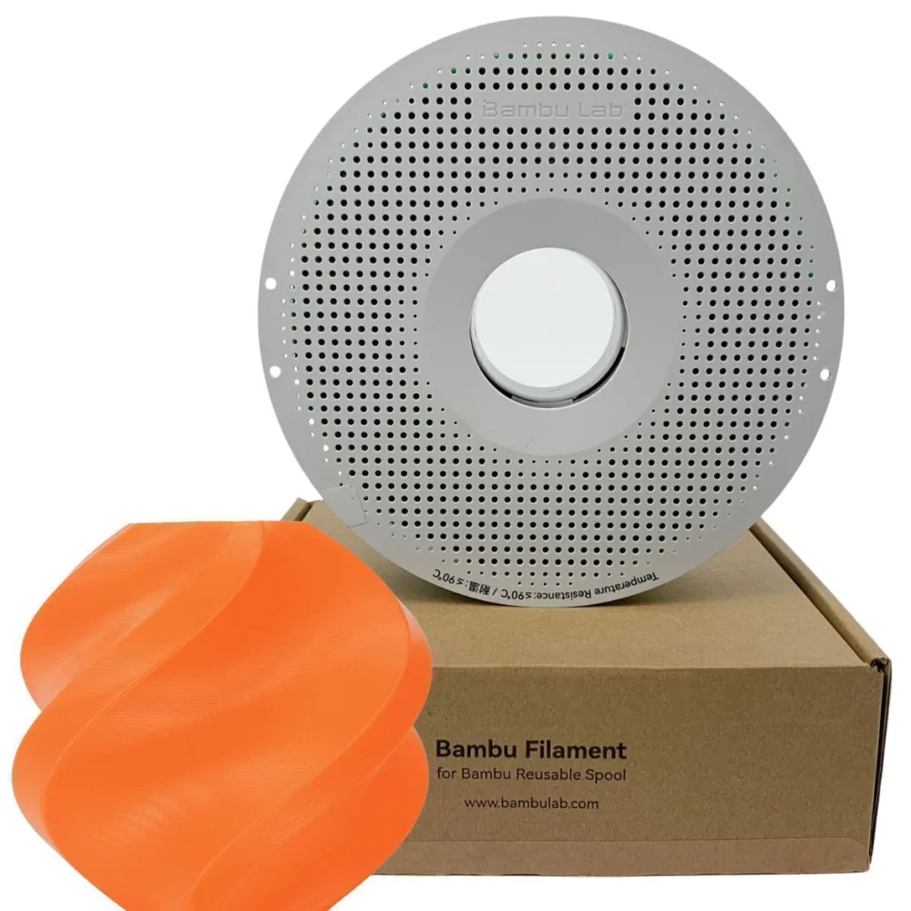Foto de Filamento – PLA Basic – Laranja – 1.75mm – Bambu Lab