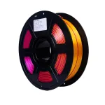 Foto de Filamento PLA Silk 3D Fila Tricolor Cor Preto, Roxo e Dourado