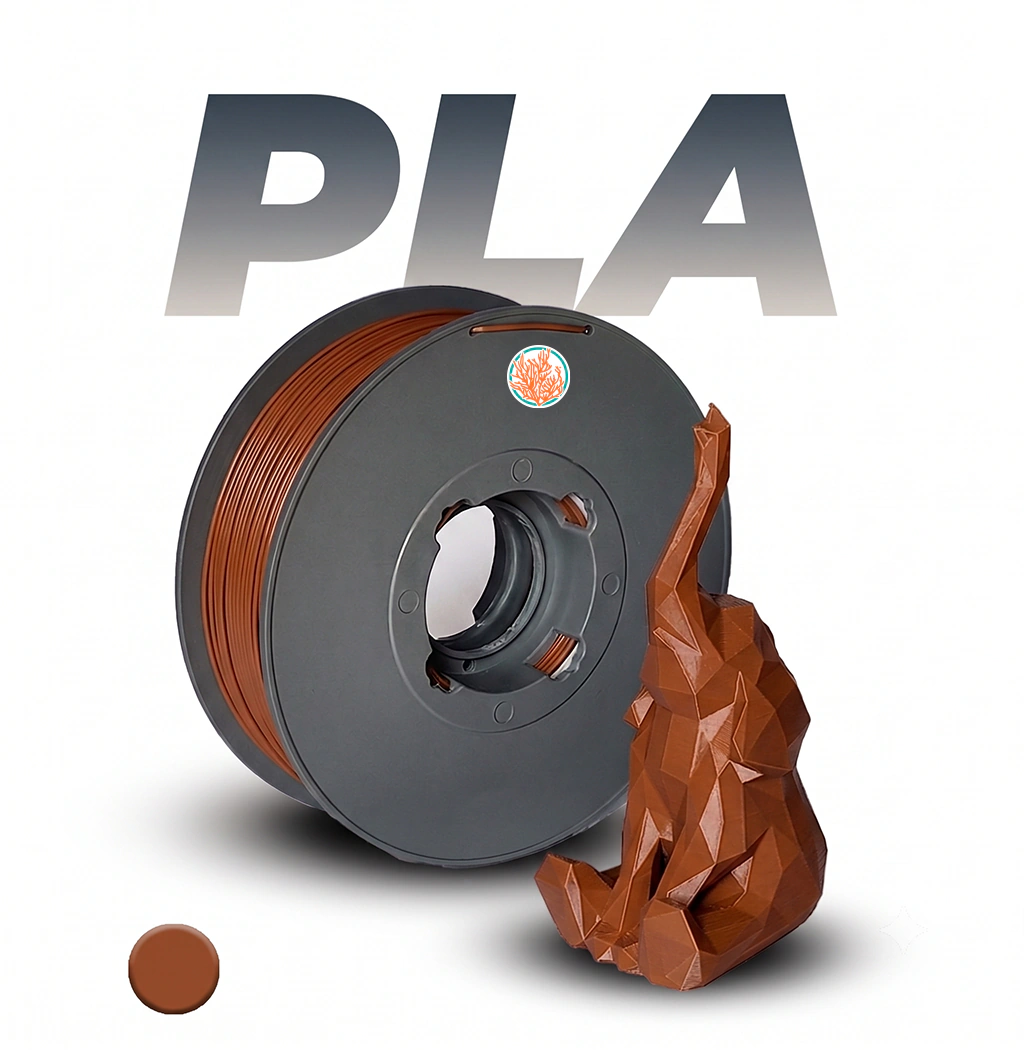Foto de Filamento – PLA – Marrom – Flexy Green