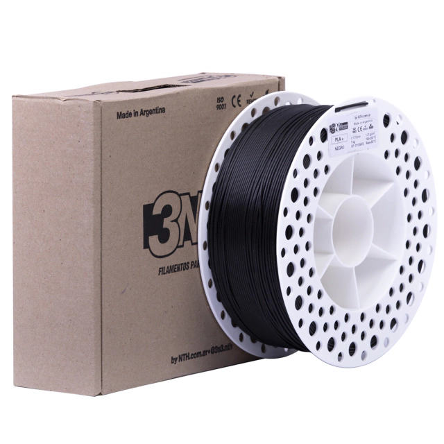 Foto de Filamento PLA+ Matte - Fosco - 3NMax - Preto - 1Kg