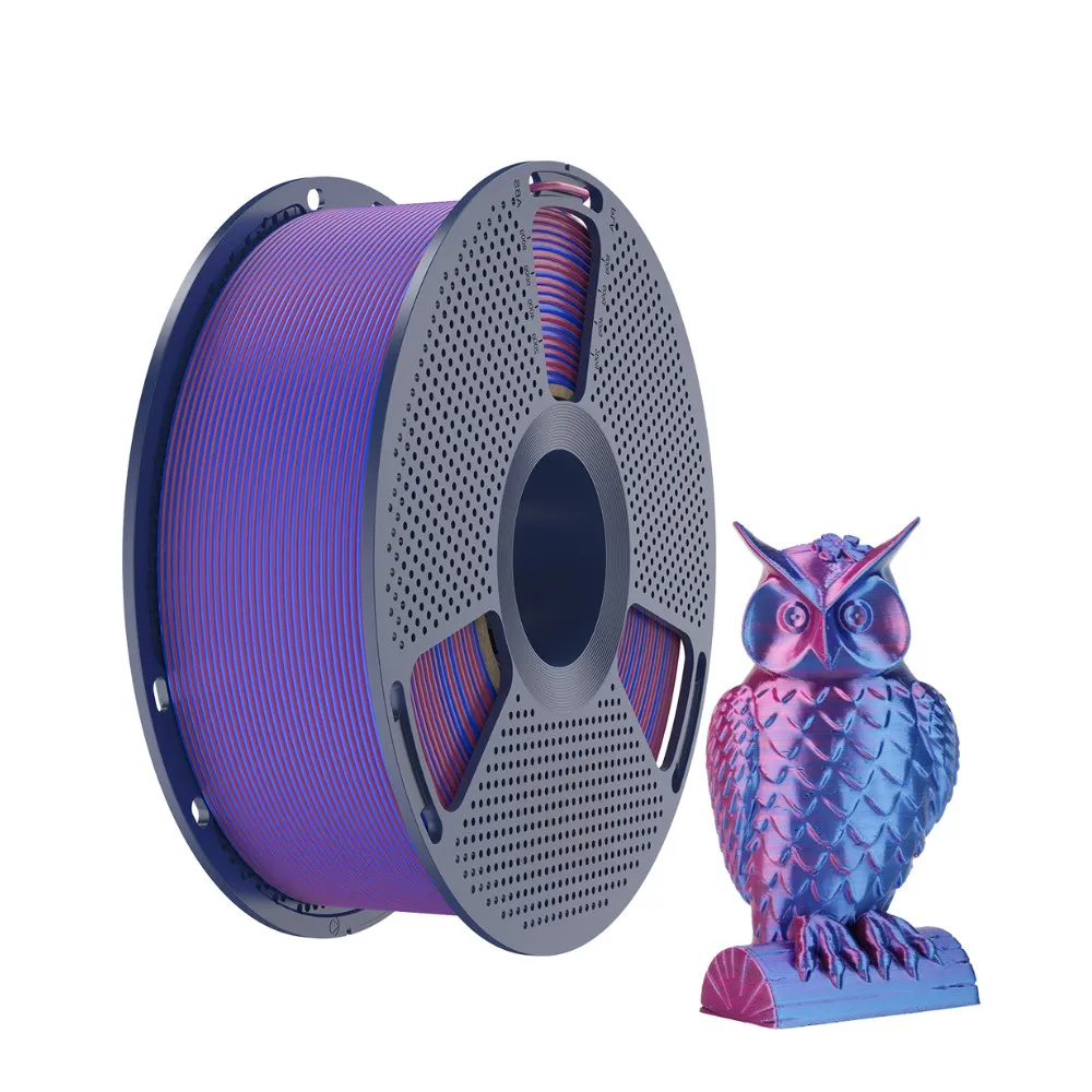 Foto de Filamento - Silk PLA Plus - Dual Color - Vermelho/Azul - Sunlu - 1kg