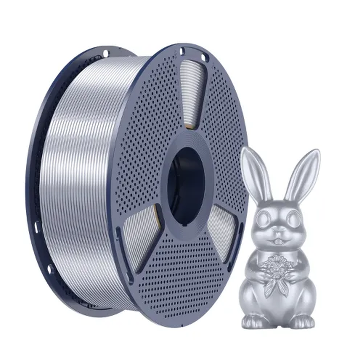 Foto de Filamento - Silk PLA Plus - Prata - Sunlu - 1kg
