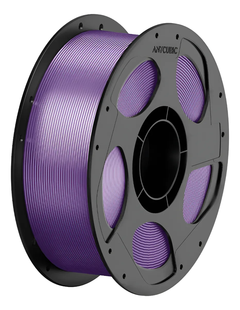 Foto de Filamento – PETG – Roxo Translúcido – Anycubic – 1kg