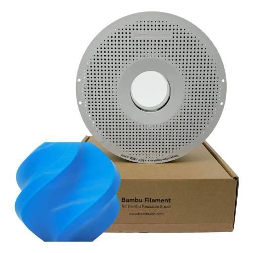 Foto de Filamento – PLA Basic – Azul Ciano – 1.75mm – Bambu Lab