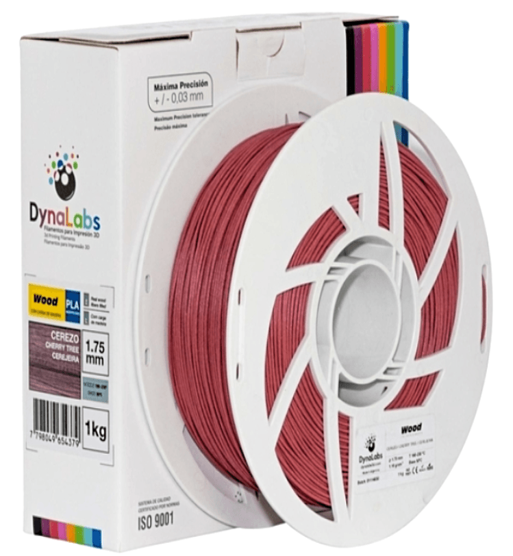 Foto de Filamento PLA Wood - Cerejeira - DynaLabs - 1.75mm - 1kg