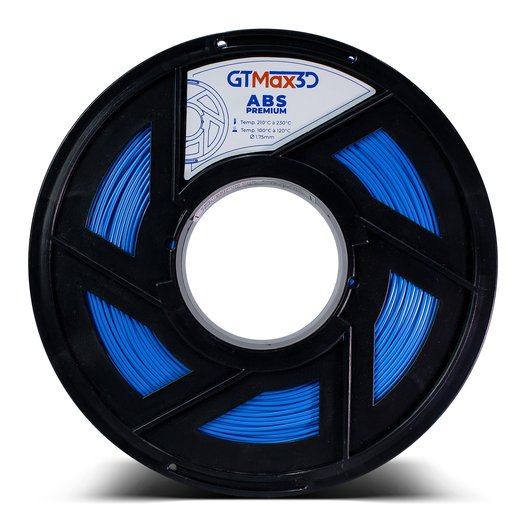 Foto de Filamento ABS – Azul Claro – Premium – GTMax 3D – 1KG
