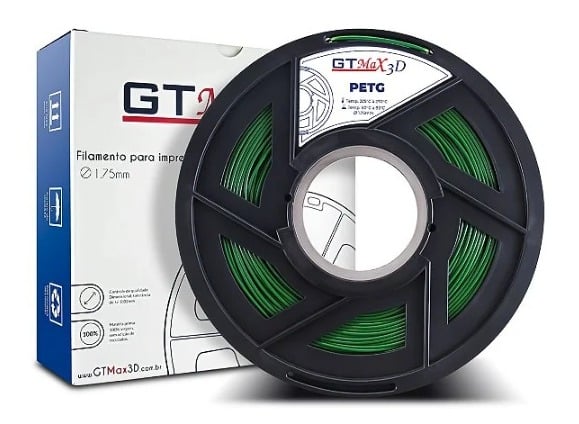 Foto de Filamento PETG - Verde - PETG  - GTMax 3D - 1.75 mm - 1 KG