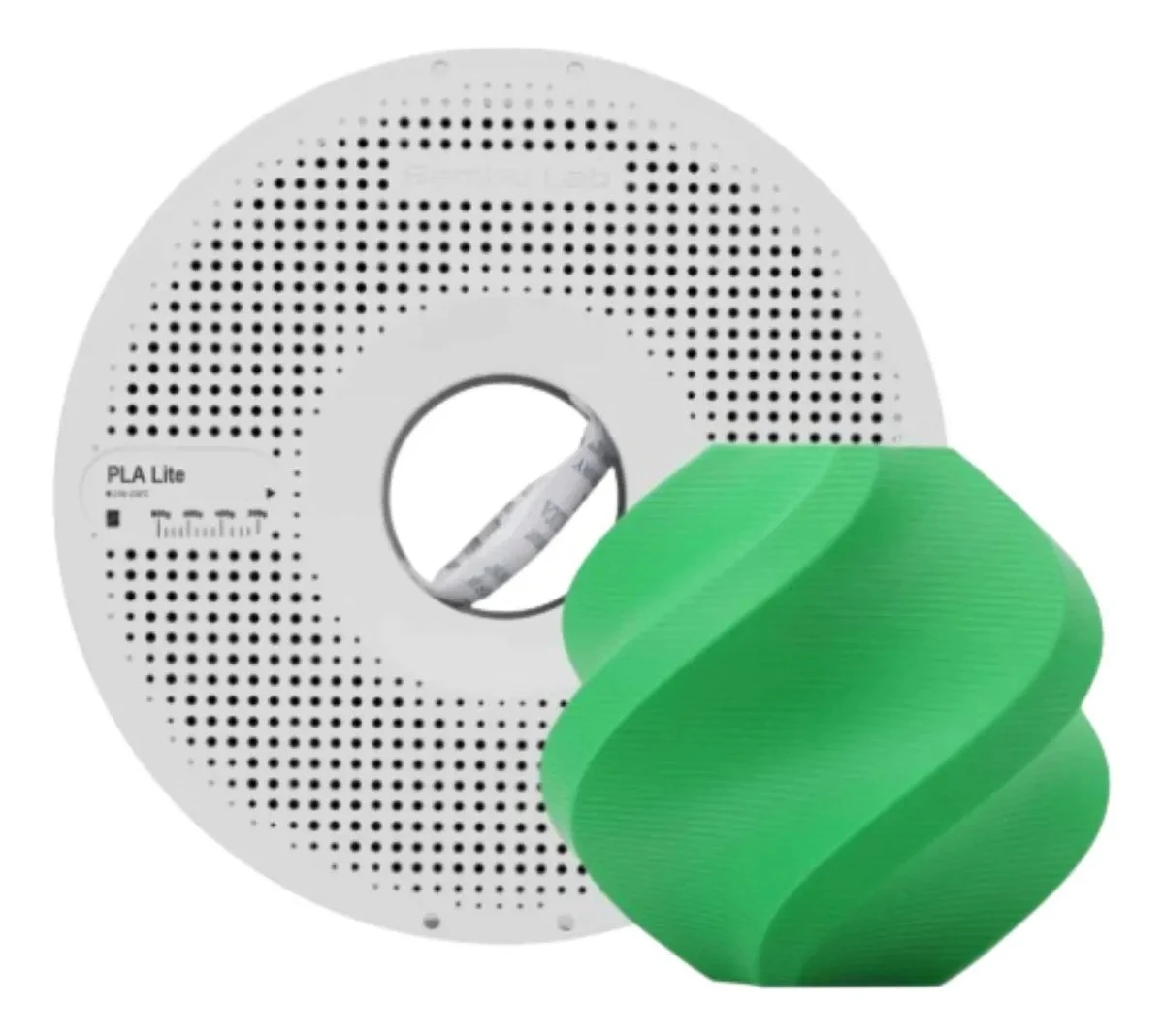 Foto de Filamento – PLA Lite – Verde – 1.75mm – 1kg – Bambu Lab