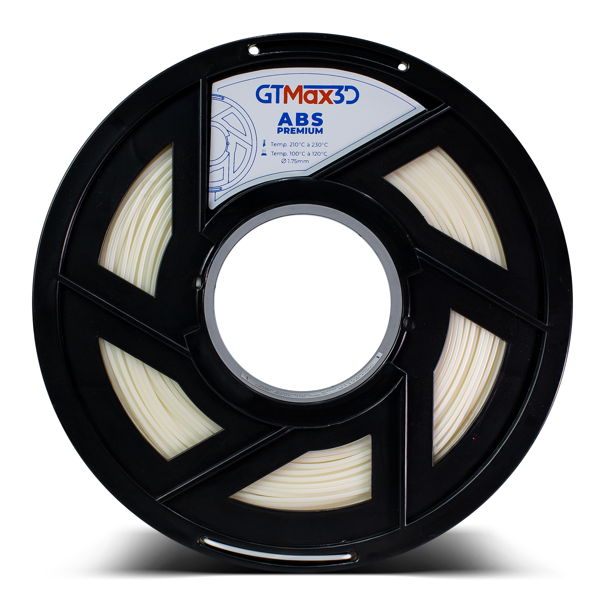 Foto de Filamento ABS – Natural – Premium – GTMax 3D – 1KG