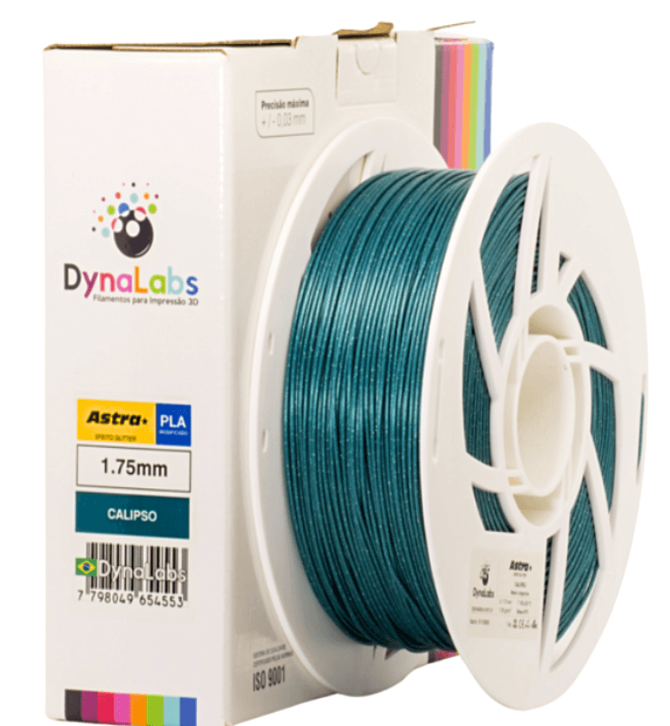 Foto de Filamento PLA ASTRA GLITTER - Calipso - DynaLabs - 1.75mm - 1kg