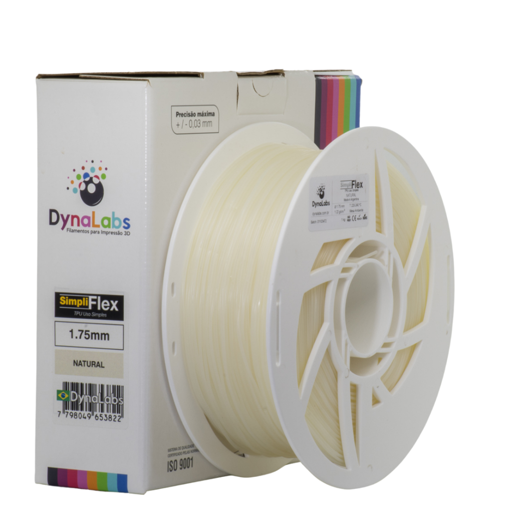 Foto de Filamento SIMPLIFlex - Natural - DynaLabs - 1.75mm - 1kg