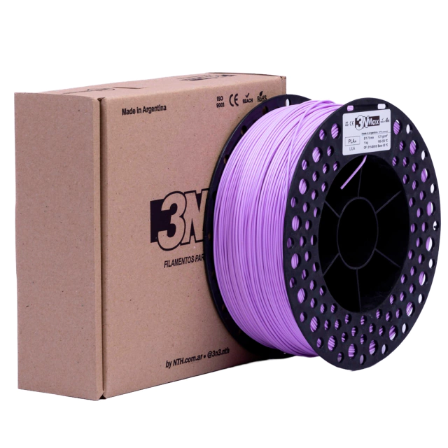 Foto de Filamento PLA+ Matte – Fosco – Lilás – 1.75mm – 1Kg – 3NMax