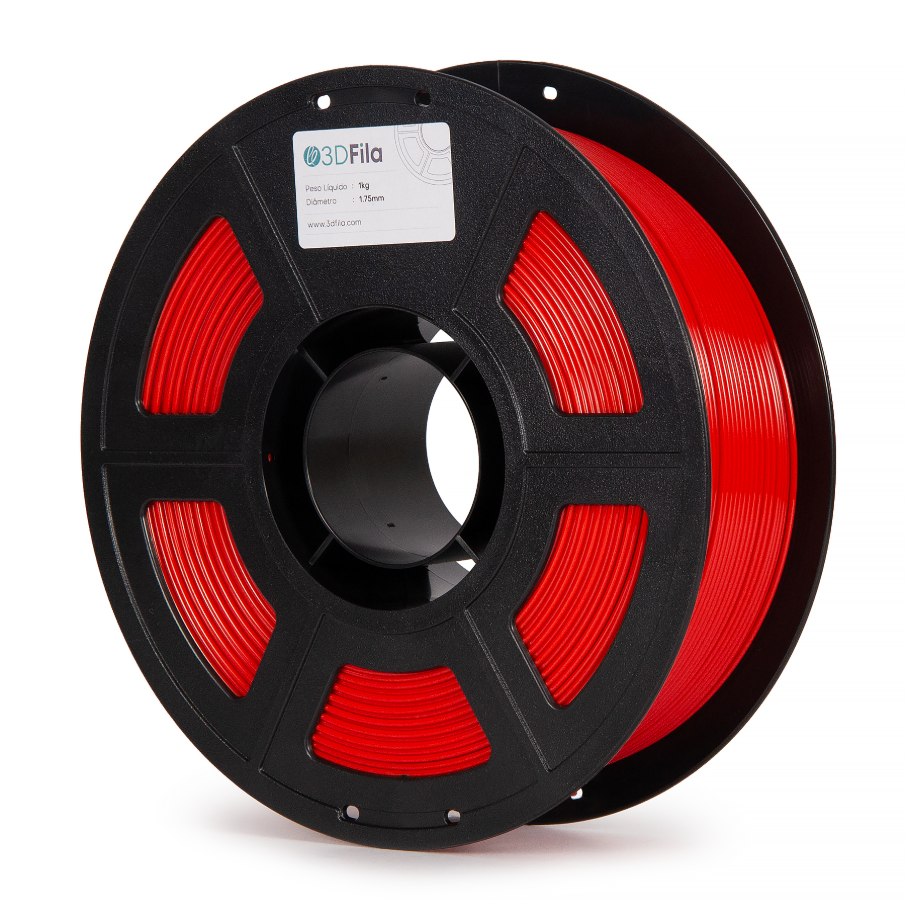 Foto de Filamento – PETG XT – Vermelho Aranha – 1,75mm – 3D Fila