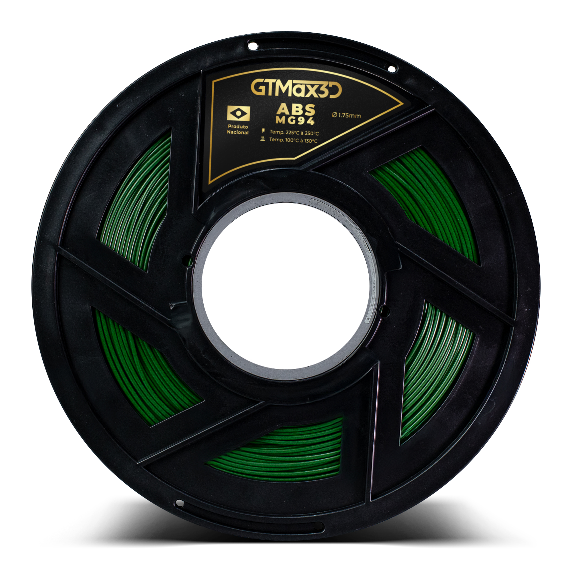 Foto de Filamento ABS - Verde - Premium MG94 - GTMax 3D - 1.75mm - 1KG