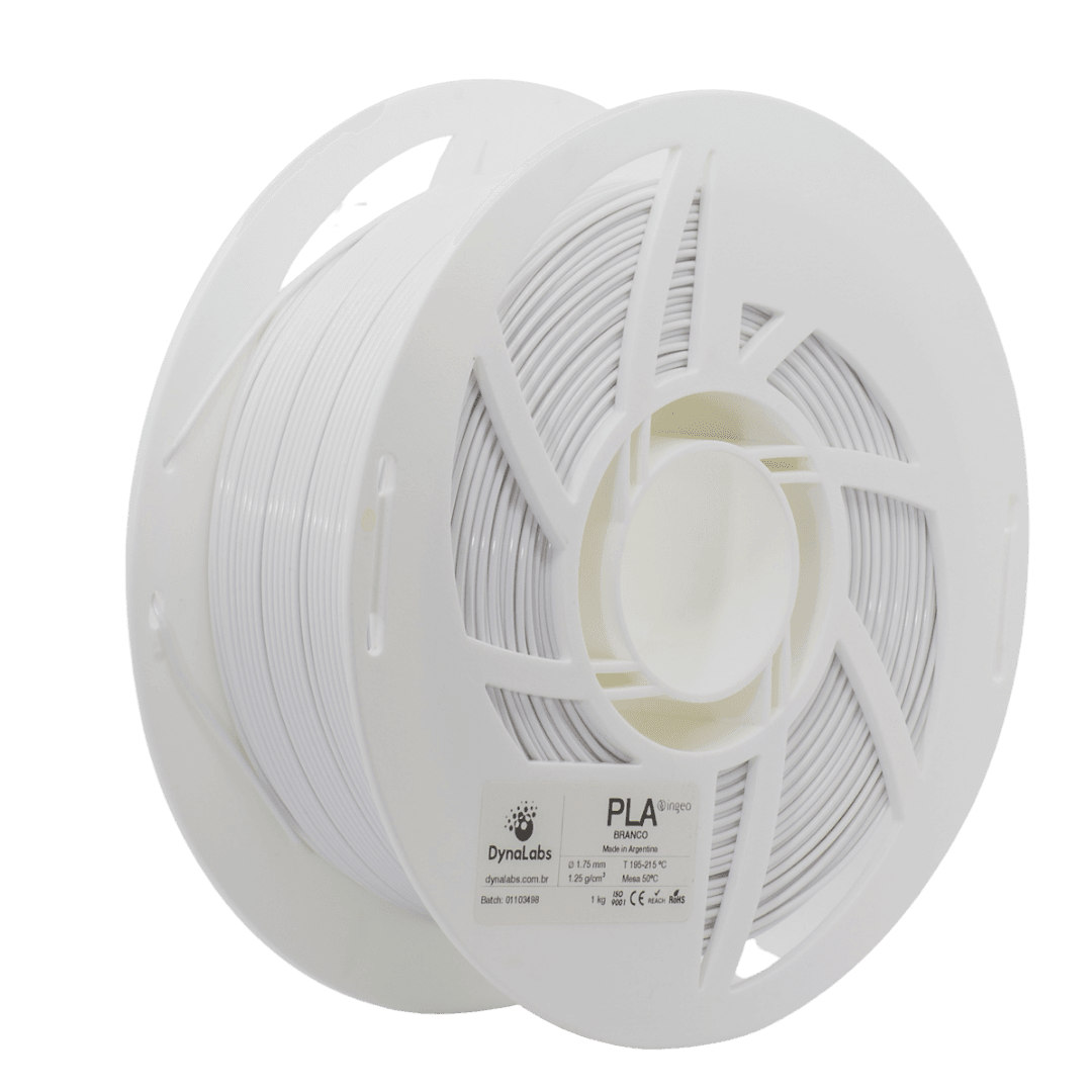 Foto de Filamento PLA Ingeo - Branco - Dynalabs - 2.85mm - 1kg