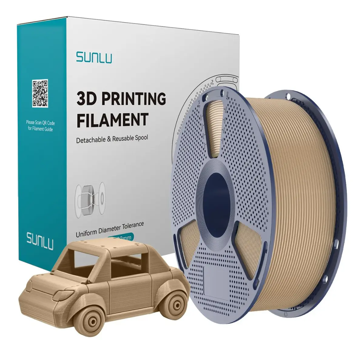 Foto de Filamento - Petg - Castanho - Sunlu - 1kg