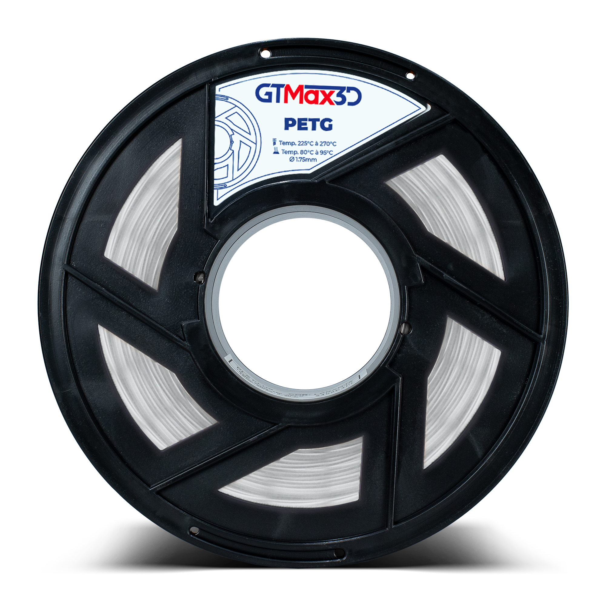 Foto de Filamento PETG - Natural (Transparente) - GTMax 3D - 1.75 mm - 1 KG