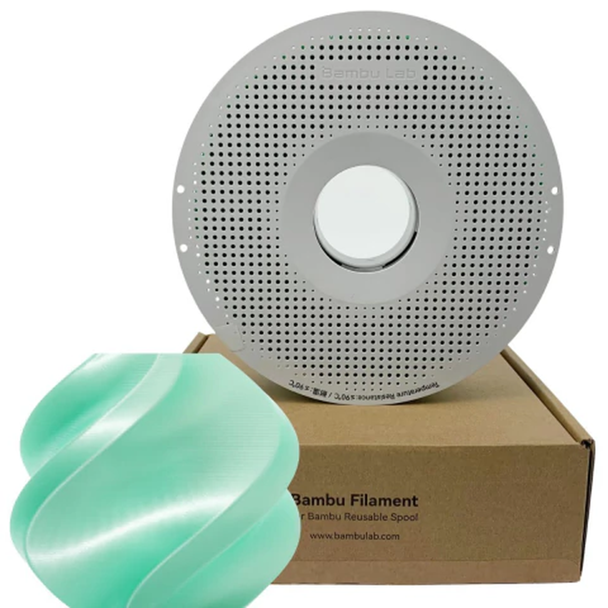 Foto de Filamento – PLA Basic – Menta Lima – 1.75mm – Bambu Lab