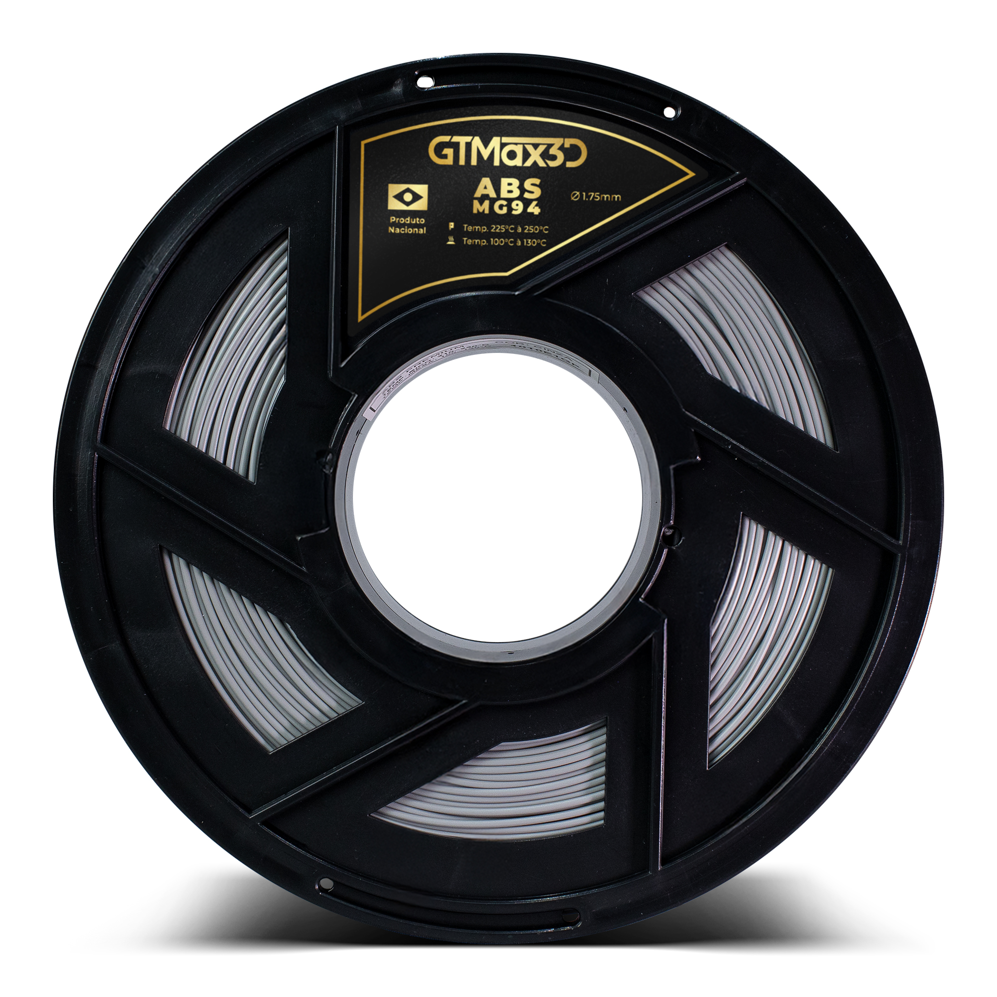 Foto de Filamento ABS- Cinza - Premium MG94 - GTMax 3D - 1.75mm - 1KG