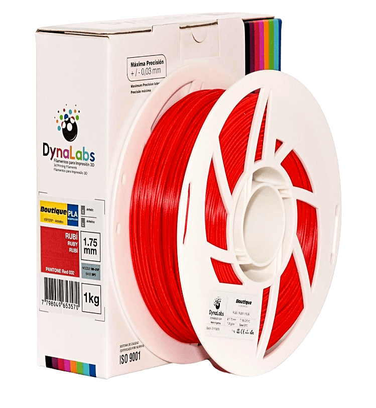 Foto de Filamento PLA Boutique - Rubí - Dynalabs - 1.75mm - 1kg