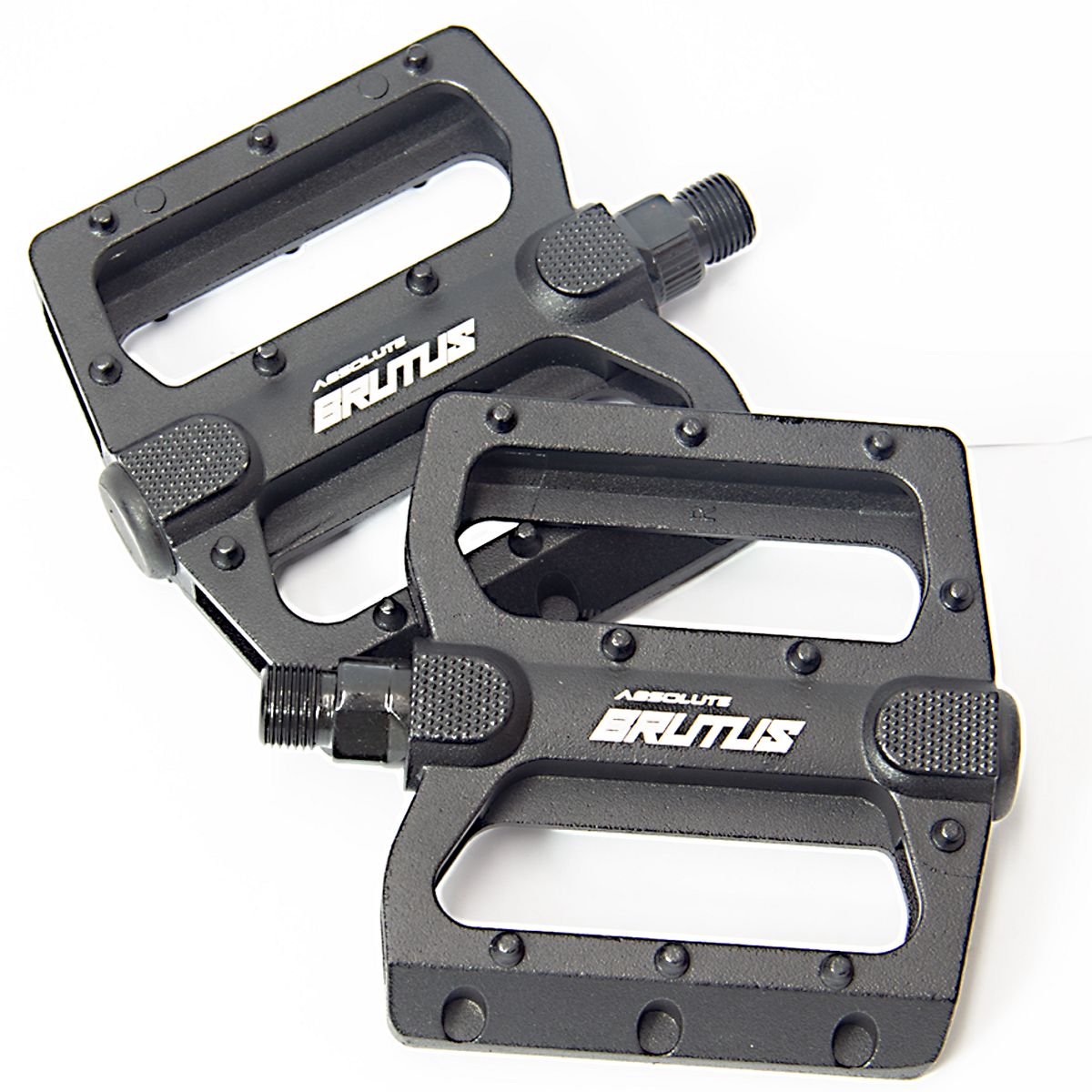 PEDAL PLATAFORMA ALUM 9/16 BRUTUS PRETO - ABSOLUTE